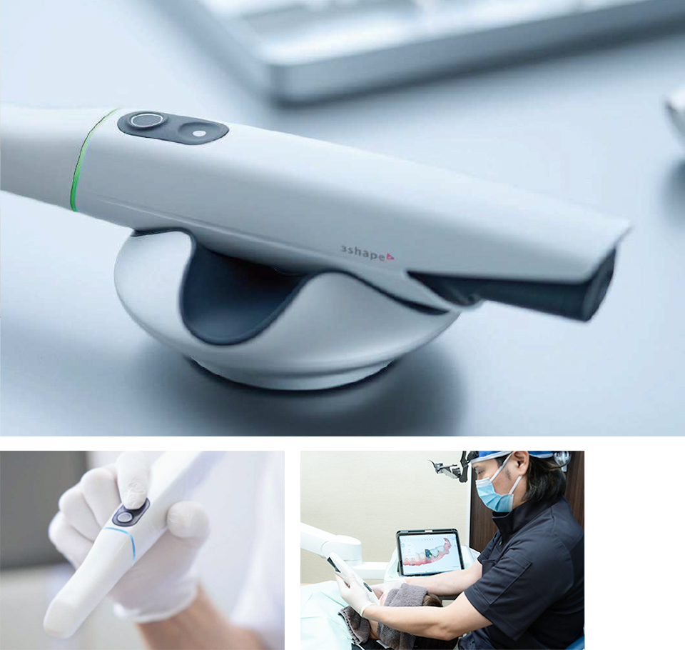 高性能な口腔内スキャナーを使用